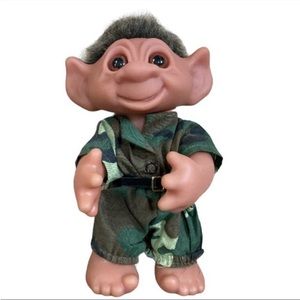 Vintage 1977 Thomas Dam 9” Troll Doll Made in Denmark